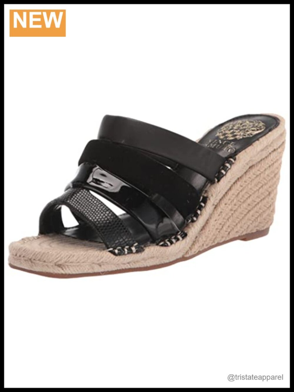 Leather Espadrille Wedge Sandals Slip On Slingback Platform Shoes
